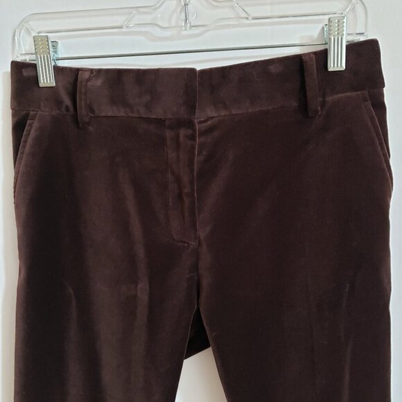 Frame Le Crop Mini Boot - Brown 90% Cotton Velvet Texture Pants. Size 2 - Picture 3 of 8